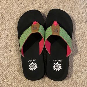 Yellow Box Flip-Flops